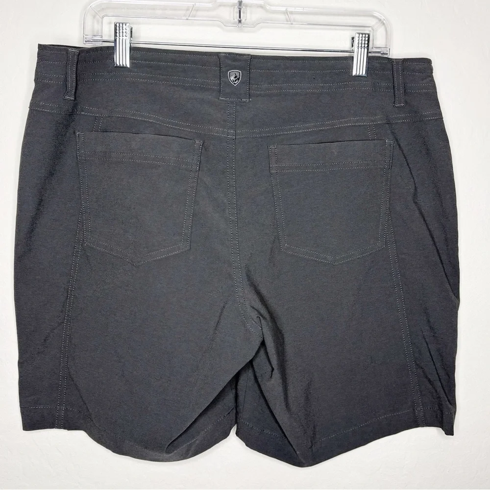 Kuhl Trekr Shorts Charcoal Gray 8” Hiking Outdoor Stretch Women’s Size 14 - Picture 5 of 11